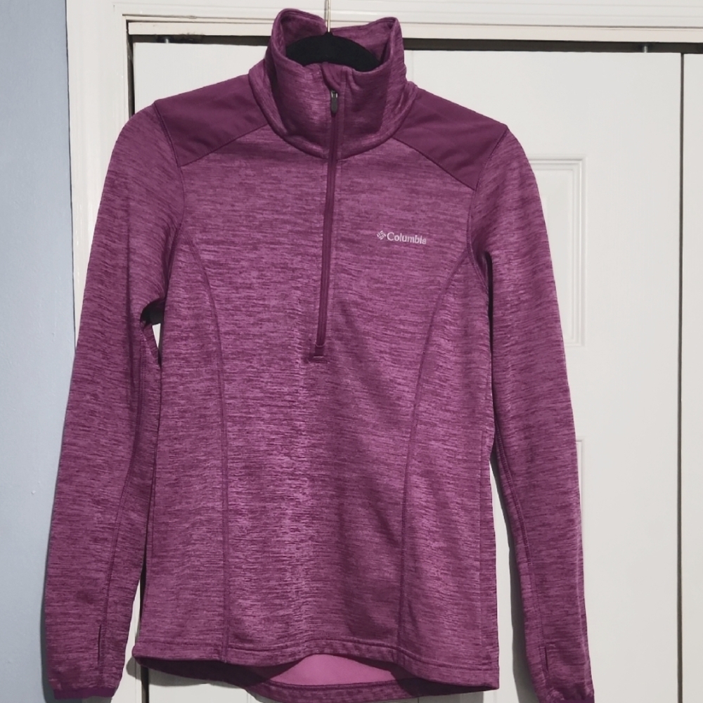Columbia Purple Quarter-Zip Pullover